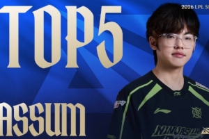 LPL第二赛段W1D3每日TOP5：Assum灵巧微步，莲花绽放斩双敌
