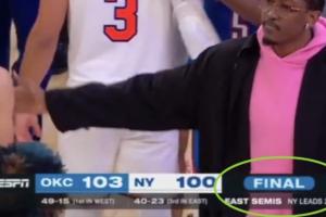 泄露天机？全美直播字幕：尼克斯季后赛打一半了 还2-0领先