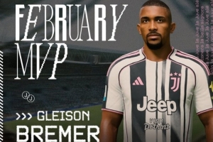 5场2球！官方：布雷默当选尤文图斯二月份最佳球员