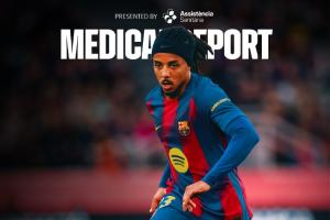 巴萨官方：孔德左大腿股二头肌肌腱中段受伤，伤缺时间待定