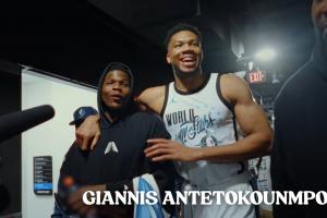 勾肩搭背！字母：咱俩这样要火了~华子：大家会以为你要来森林狼