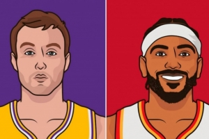 文森特在老鹰场均4.8分&命中率35% 肯纳德在湖人场均10.1分&61%