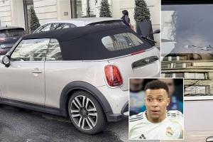 新手上路！姆巴佩驱车现身巴黎街头 年薪1280万镑座驾只价值3.5万