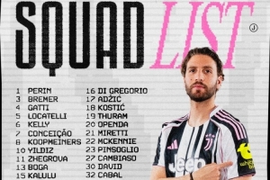 尤文对阵比萨大名单：伊尔迪兹领衔进攻线，弗拉霍维奇缺席