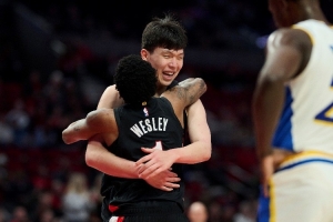 队记：杨瀚森平常机会不多 有韦斯利这样默契的队友能让他更适应