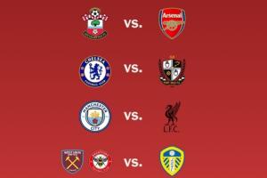 足总杯1/4决赛：曼城遭遇利物浦！阿森纳vs圣徒、切尔西vs英甲队