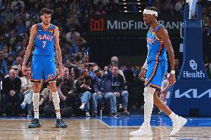 雷霆VS绿军首发：亚历山大携手切特 挑战杰伦·布朗普理查德豪泽