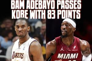 名记：因为阿德巴约超越了一名英年早逝的传奇 这才让事情闹大