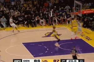 打回来了！布朗内外开花连得5分助队追平 掘金最多落后湖人17分