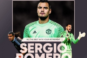 罗梅罗宣布退役！PFA： 结束20年辉煌生涯，祝福他一切顺利