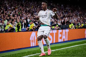 皇马队史欧冠淘汰赛射手榜：C罗50球居首，维尼修斯16球第3