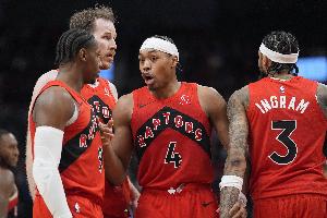 半场领先27分！猛龙首发五虎半场四人得分上双合砍59分