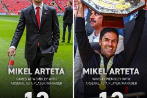 即将迎来联赛杯决赛！塔帅球员和教练时代在温布利12战全部取胜