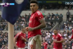 热刺主场0-1落后森林！森林角球开出，后点伊戈尔头槌破网