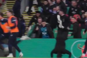 兴奋过头！曼城进球后助教图雷一头栽进球场，福登看了一眼没管