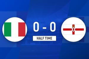 半场-意大利0-0北爱尔兰 迪马尔科、托纳利造险