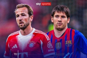 甚至更快！对比梅西73球赛季，凯恩达成50球时同期所耗场次更少