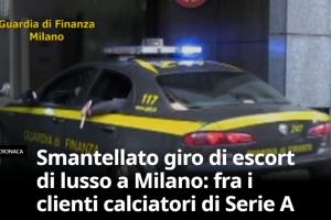 谁？意媒：米兰警方捣毁高端卖淫团伙，客户包括意甲球员+F1车手