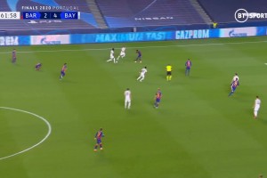 犹如无人之境！名场面：阿方索戴维斯戏耍巴萨防守！