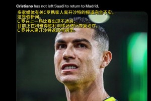 ❌假新闻！罗马诺：有关C罗携家人离开沙特的报道严重失实