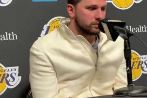 今天送出3次抢断2记盖帽！东契奇赛后谈自己防守：人们不会过多讨论这个