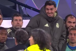 什么滋味！疑似迪亚斯第一次得知获得非洲杯冠军时的反应